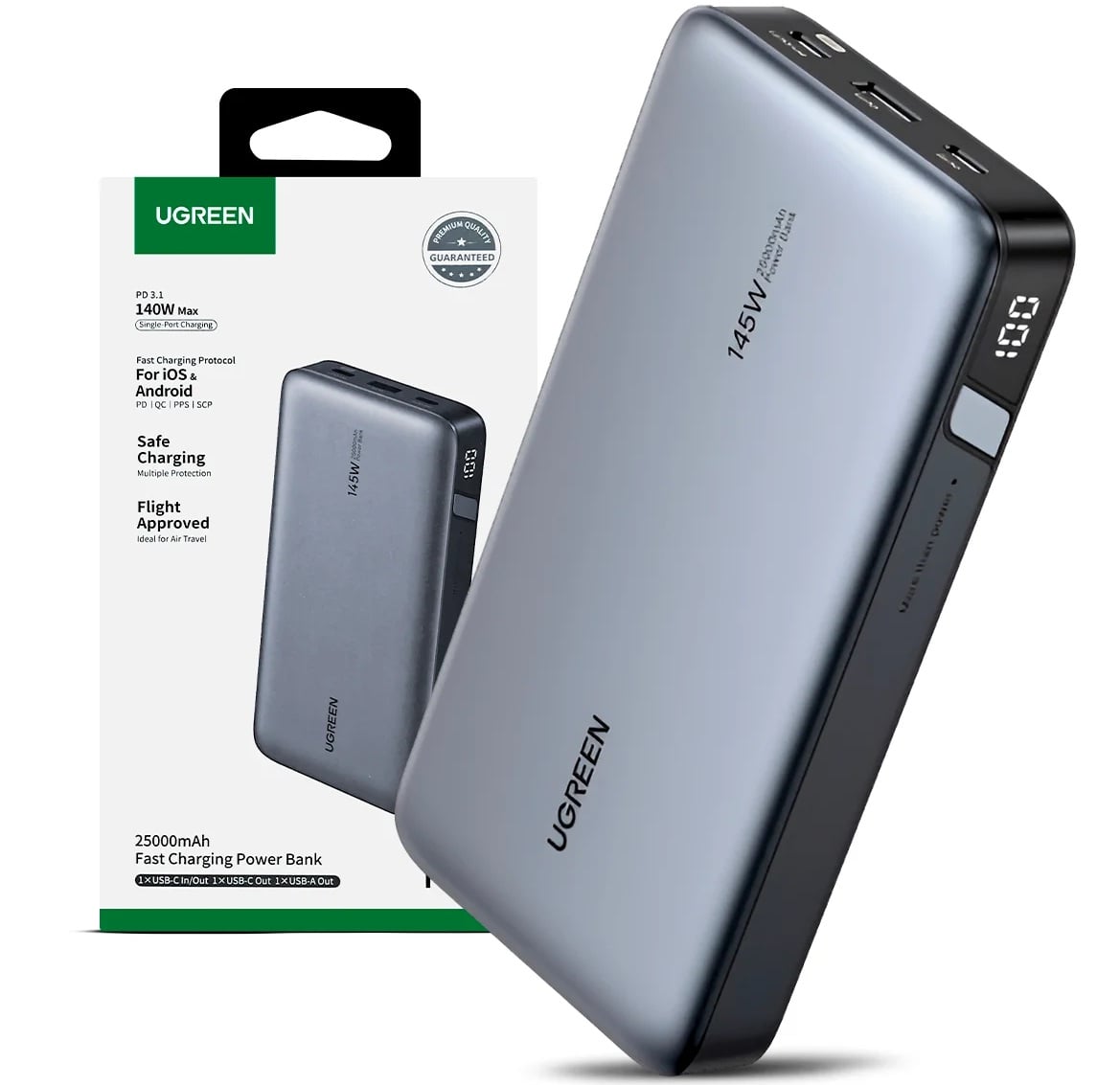 CARGADOR PORTÁTIL UGREEN 25000MAH 145W POWERBANK - 2
