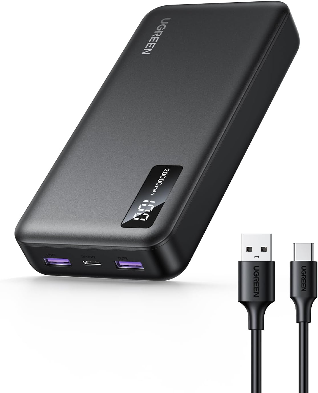 POWER BANK UGREEN 20000 CARGA RÁPIDA 22W TIPO C BIDIRECCIONAL - 1