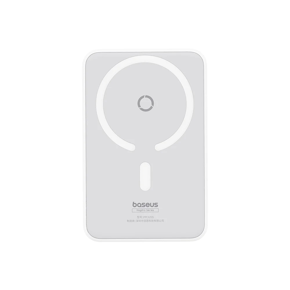 POWER BANK INALÁMBRICO MAGNÉTICO BASEUS MAGPRO 5000MAH PD20W - BLANCO - 3