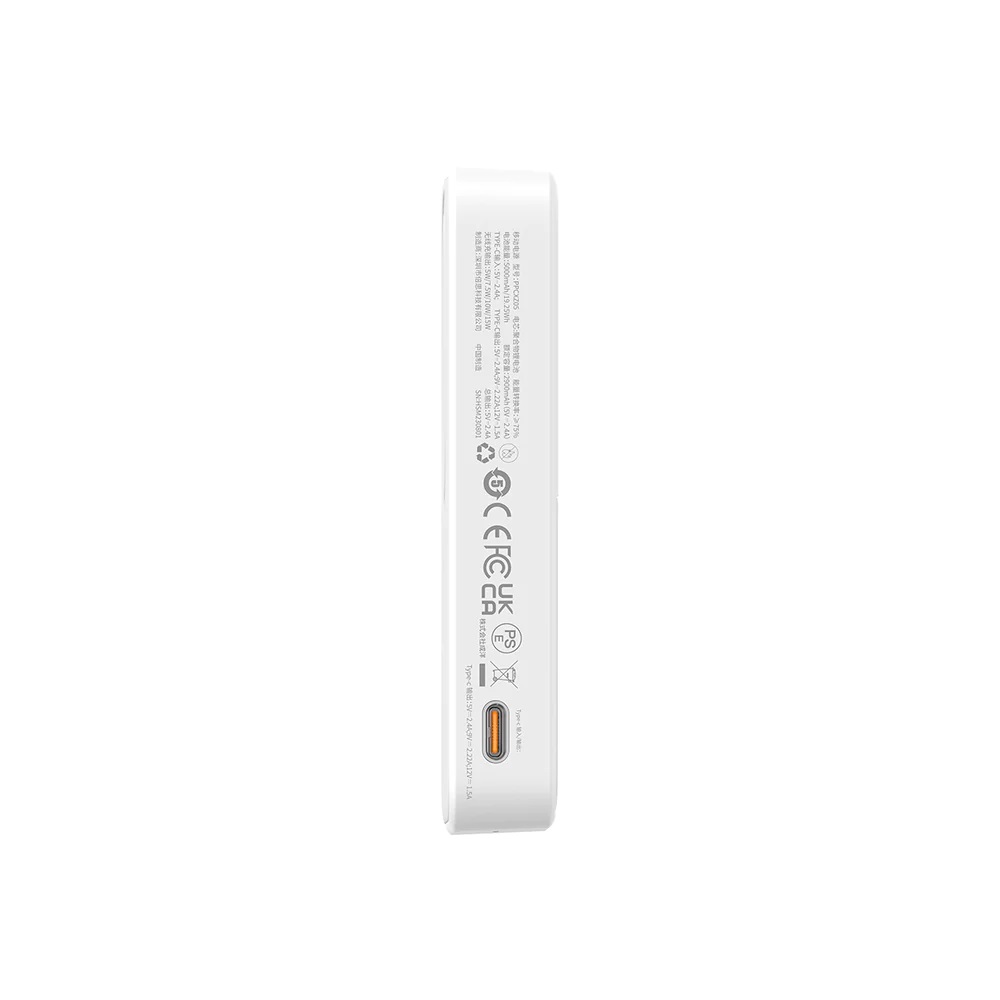 POWER BANK INALÁMBRICO MAGNÉTICO BASEUS MAGPRO 5000MAH PD20W - BLANCO - 5