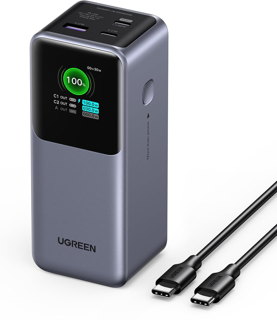 UGREEN NEXODE POWER BANK 20000MAH 130W CARGADOR PORTÁTIL PB721 - 1