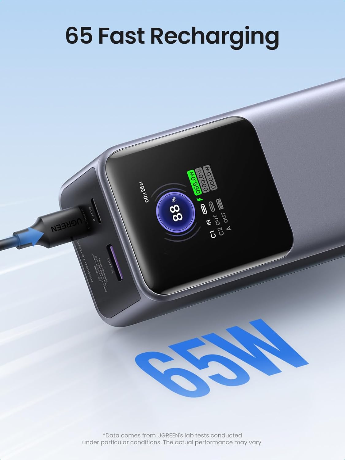 UGREEN NEXODE POWER BANK 20000MAH 130W CARGADOR PORTÁTIL PB721 - 4