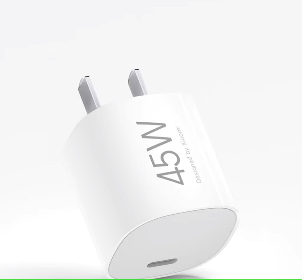 CARGADOR XIAOMI 45W GAN COMPATIBLE IPHONE 15 Y ANDROID - BLANCO - 1