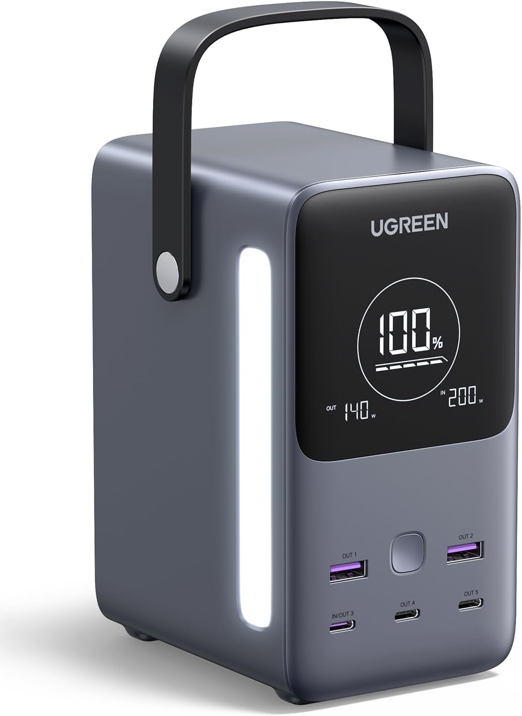 UGREEN CARGADOR PORTÁTIL DE 300W 48000MAH CON PANTALLA DIGITAL INTELIGENTE ILUMINACIÓN - 1