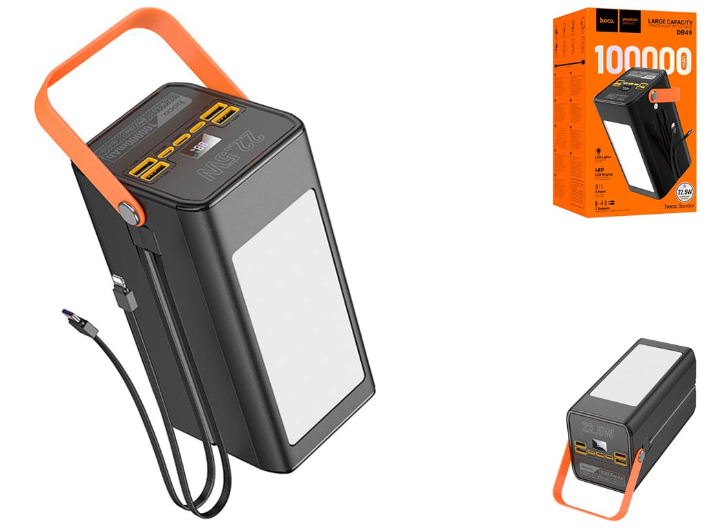 POWER BANK 100000MHA CARGA RAPIDA 22W HOCO PREMIUN - 2