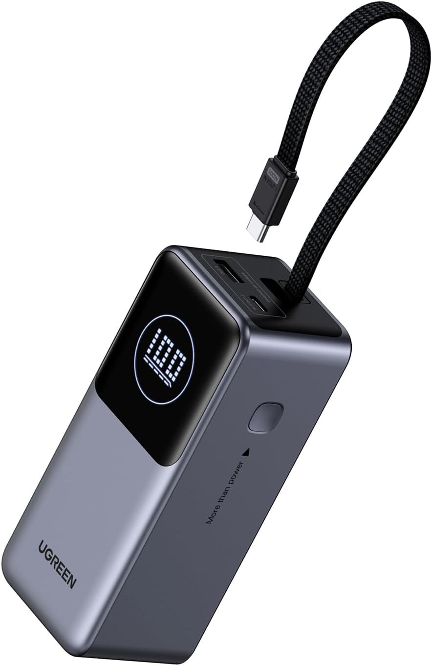 UGREEN NEXODE POWER BANK 20000MAH 130W CON CABLE USB C INTEGRADO - 1