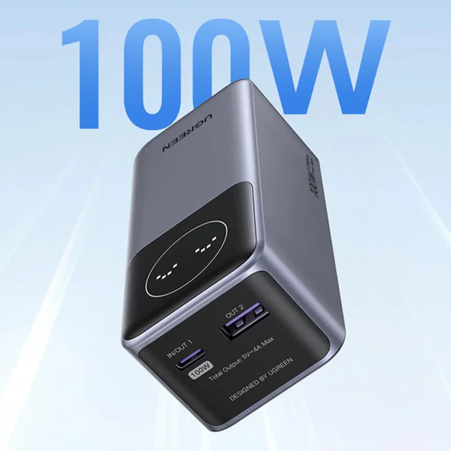 CARGADOR PORTÁTIL UGREEN 12000MHA 100W DE CARGA RÁPIDA - 5