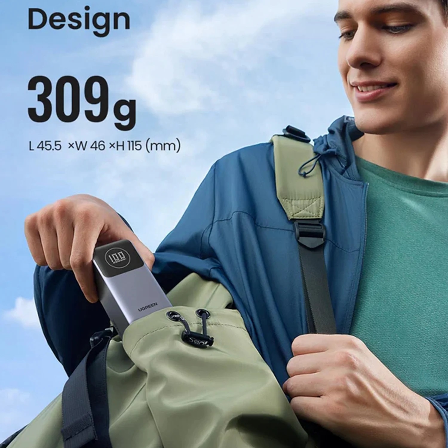 CARGADOR PORTÁTIL UGREEN 12000MHA 100W DE CARGA RÁPIDA - 6