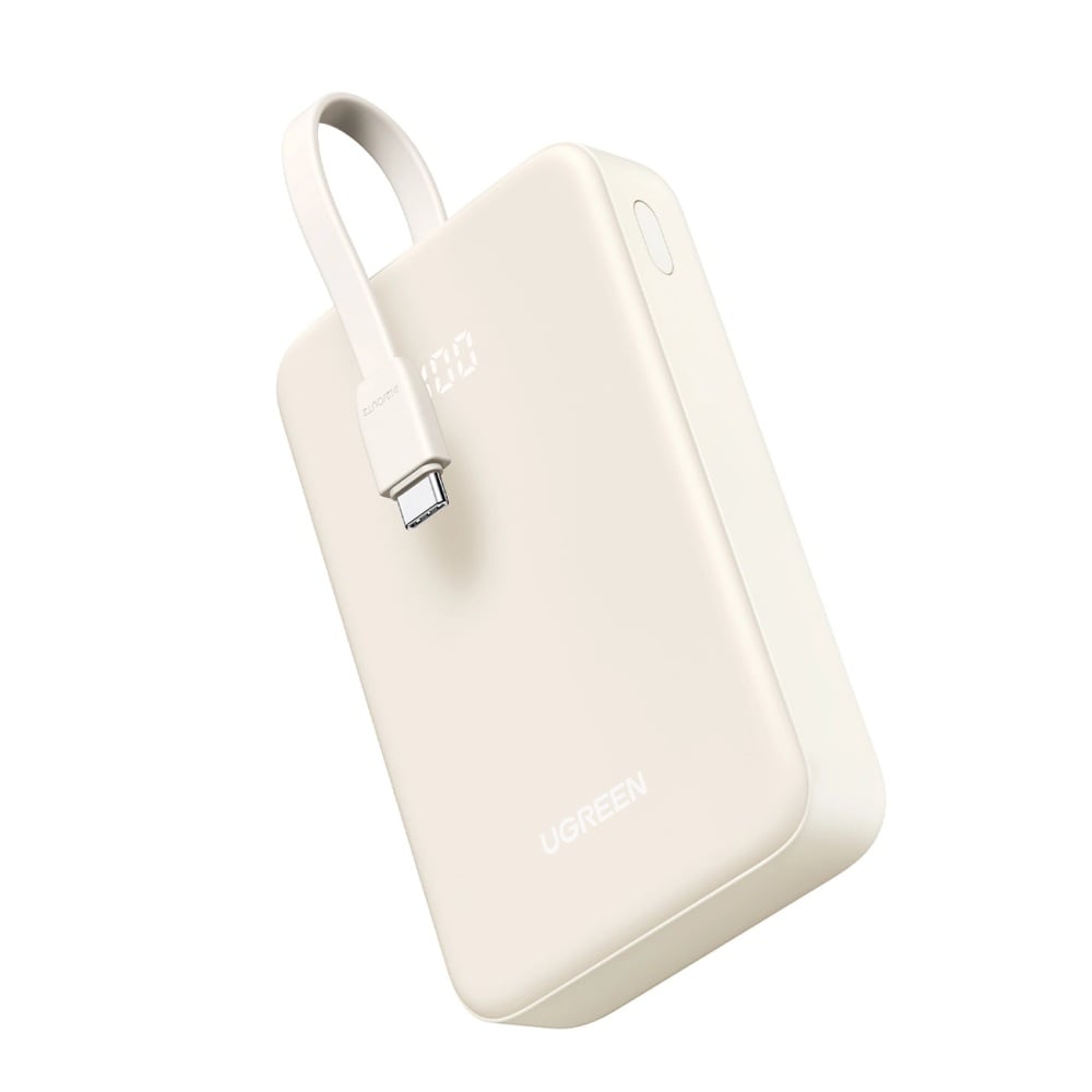 BATERÍA EXTERNA UGREEN 20000MAH CON CABLE INTEGRADO TIPO C PB505 - 1