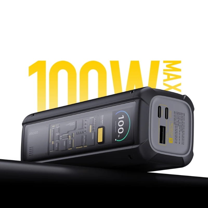 BATERIA PORTATIL XIAOMI 212W HYPERCHARGE 25000MAH NEGRO - 6