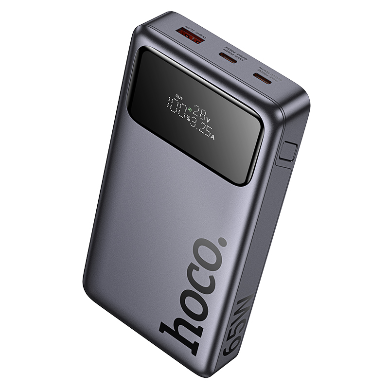 POWER BANK 25,000 MAH 65W CON PANTALLA DIGITAL HOCO Q40 - GRIS - 4