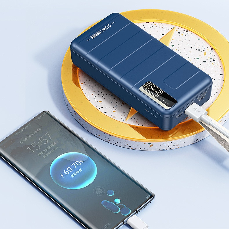 POWER BANK REMAX 30000MHA 22W CARGA RAPIDA - AZUL - 5