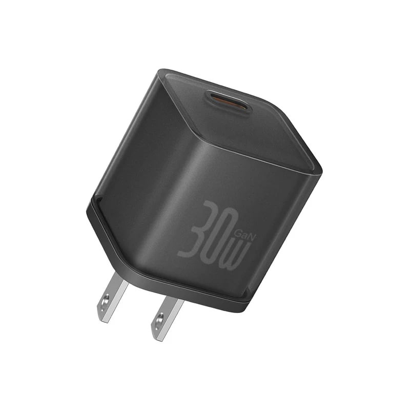 CARGADOR BASEUS GAN5S DE 30W RÁPIDO TYPE C - NEGRO - 4