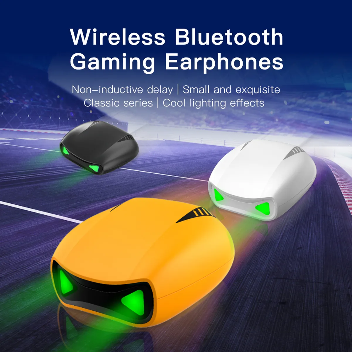 AUDIFONOS KUMI X2 PRO GAMING - AMARILLO - 3