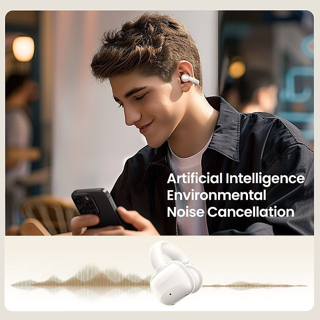 AURICULARES DEPORTIVOS UGREEN HITUNE S3 OPEN-EAR BATERÍA - BLANCO - 2