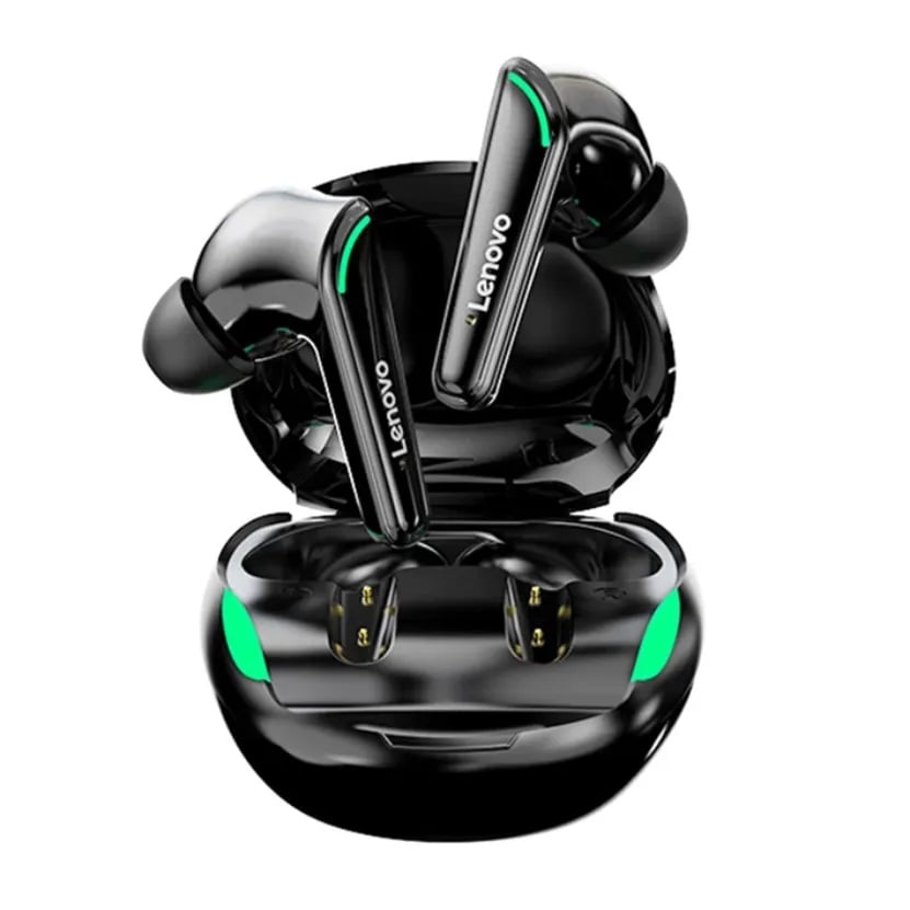 AUDIFONOS LENOVO XT92 BLUETOOTH GAMING IMPERMEABLE - NEGRO - 1