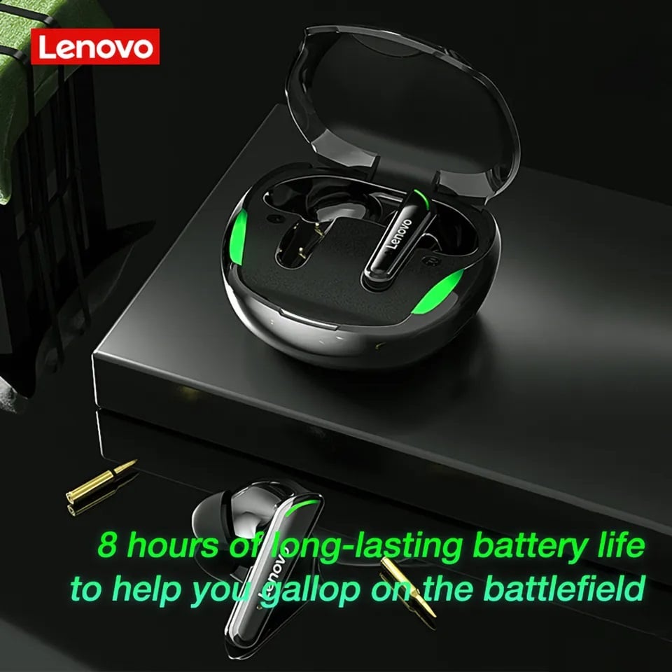 AUDIFONOS LENOVO XT92 BLUETOOTH GAMING IMPERMEABLE - NEGRO - 2