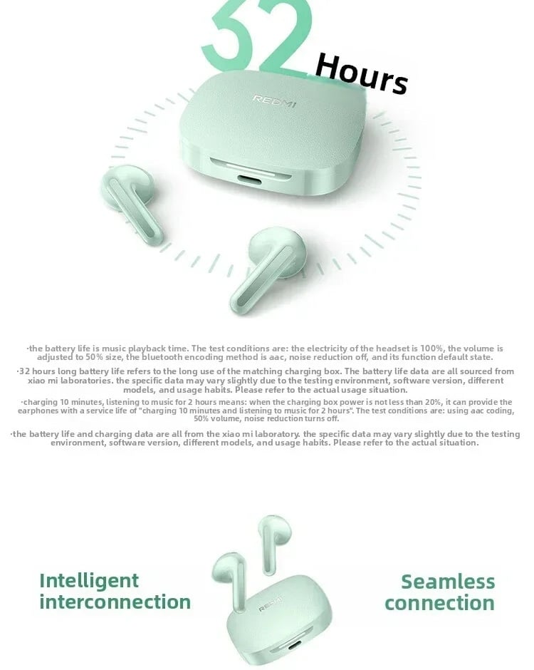 AUDIFONOS XIOAMI REDMI BUDS 7S 6.5 REPROD. VERDE - 4