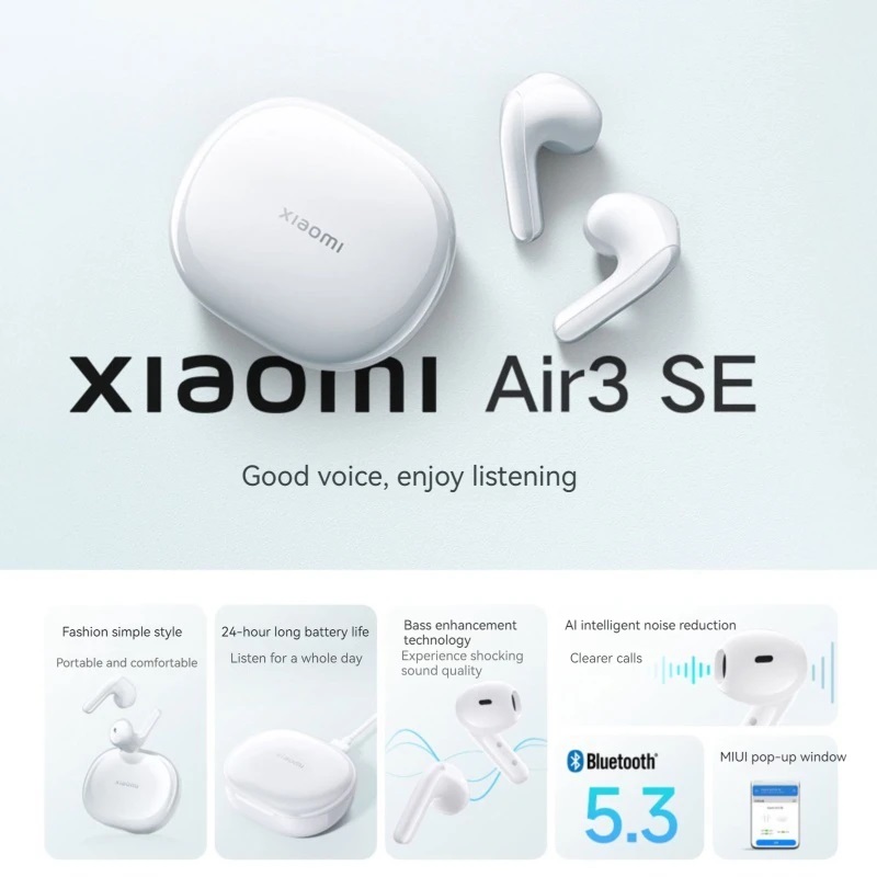 AUDIFONO XIAOMI AIR 3 SE CON TECNOLOGÍA DE MEJORA DE GRAVES - 5