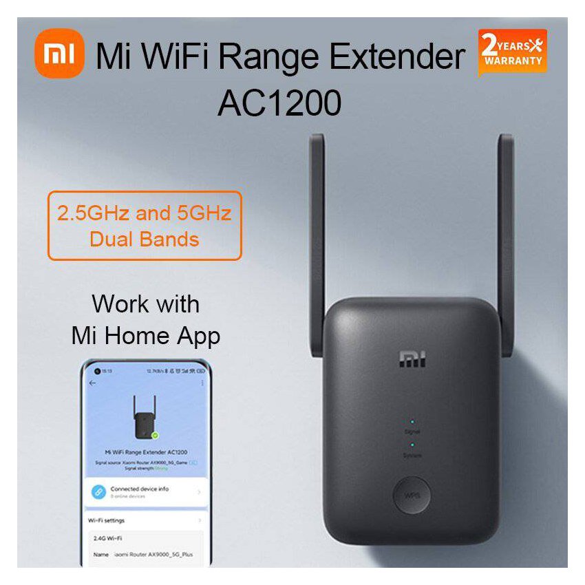 REPETIDOR AMPLIFICADOR MI WIFI RANGE EXTENDER AC1200 XIAOMI - 4