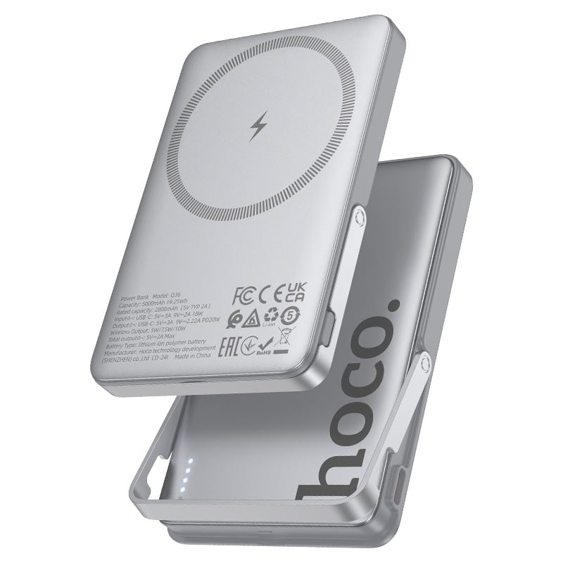 POWER BANK CARGA INALÁMBRICA MAGNETICO 10000MHA 20W HOCO PREMIUM - 1