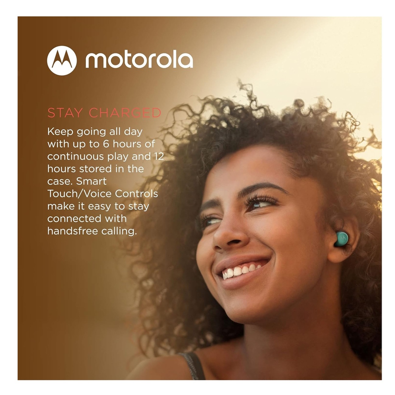 MOTOROLA AUDÍFONOS MOTO BUDS 250 INALÁMBRICOS CON MICRÓFONO - TURQUESA - 3