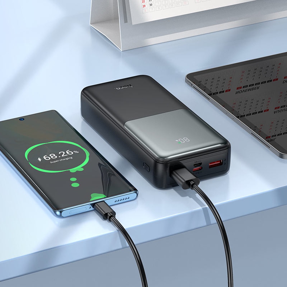 POWER BANK HOCO 20000 22W LED DISPLAY J136A PARA SAMSUNG,XIAOMI, IPHONE - 3