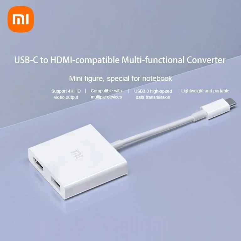 ADAPTADOR DE ORDENADOR XIAOMI USB-C A USB 3.0/COMPATIBLE CON HDMI - 2