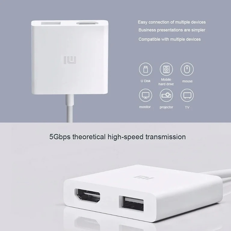 ADAPTADOR DE ORDENADOR XIAOMI USB-C A USB 3.0/COMPATIBLE CON HDMI - 4