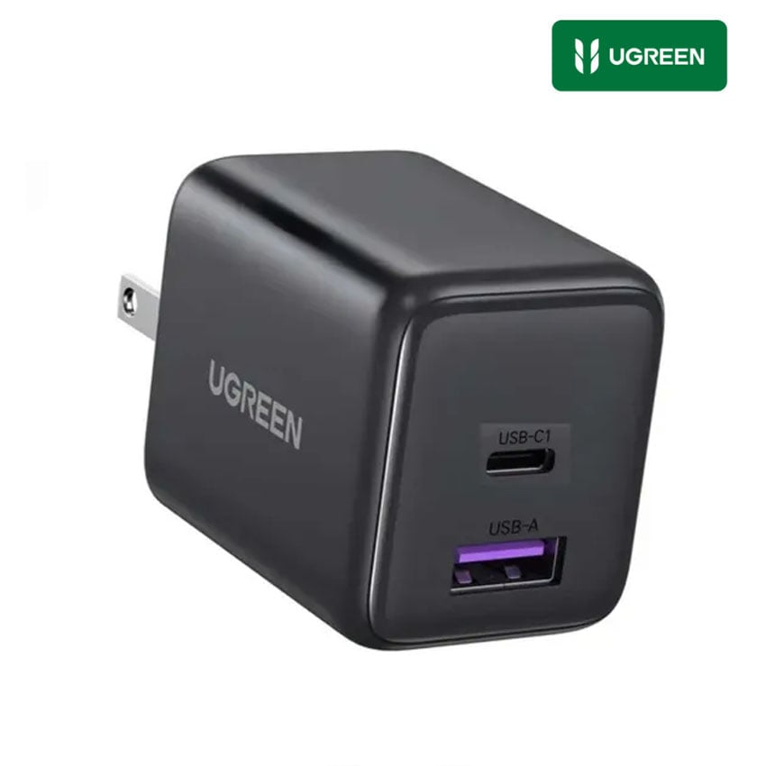 CARGADOR UGREEN 30W USB-C+USB-A GAN PD 3.0 IPHONE 17, IPAD. X516 - 1