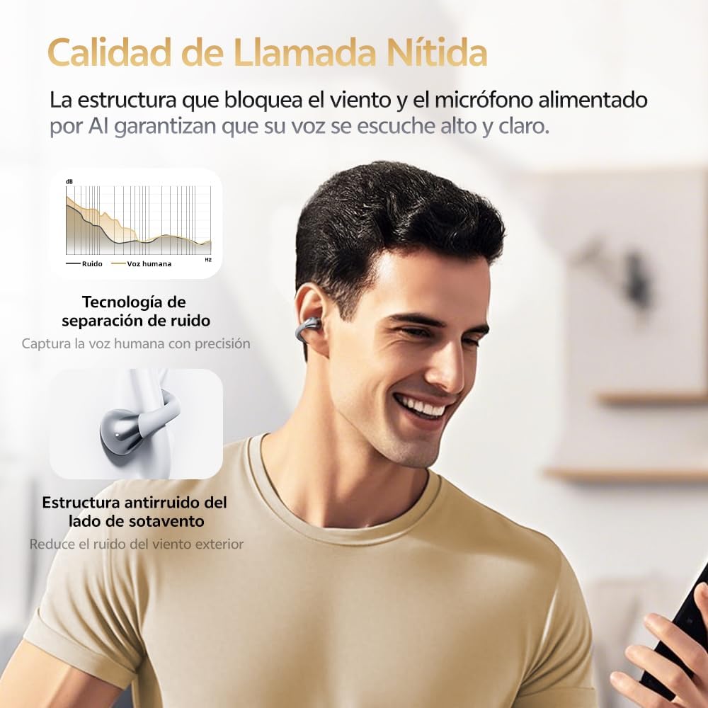 AUDÍFONOS QCY CROSSKY OPEN EAR C30S HI-RES AUDIO CON LDAC BLUETOOTH 6.0 NEGRO - 8