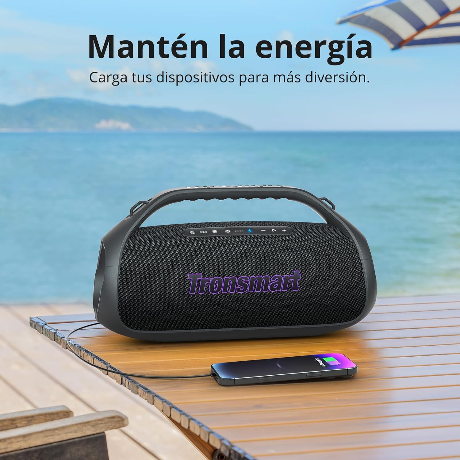 TRONSMART BANG 2 BOCINA BLUETOOTH PORTÁTIL PARA FIESTAS 90W - NEGRO - 4