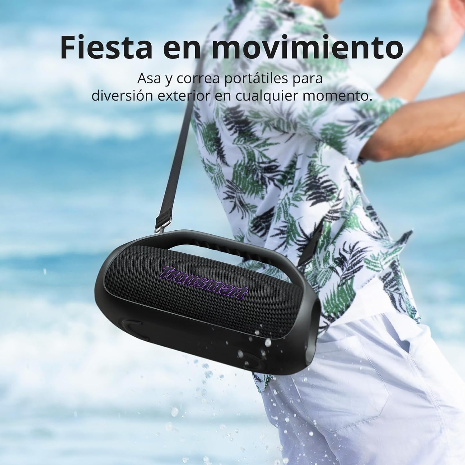 TRONSMART BANG 2 BOCINA BLUETOOTH PORTÁTIL PARA FIESTAS 90W - NEGRO - 6