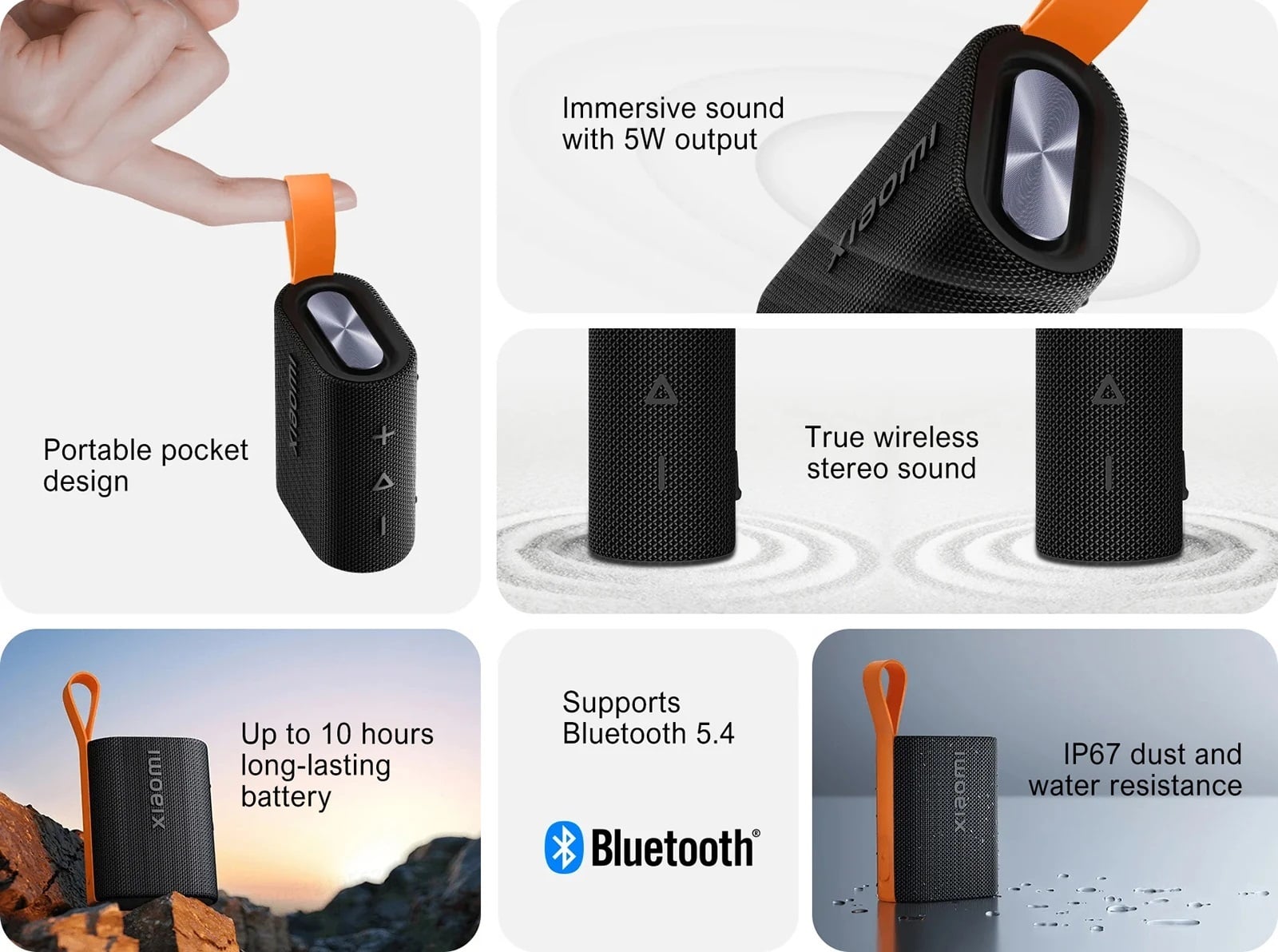 PARLANTE XIAOMI SOUND POCKET 5W ACUATICO SONIDO INMERSIVO - 2