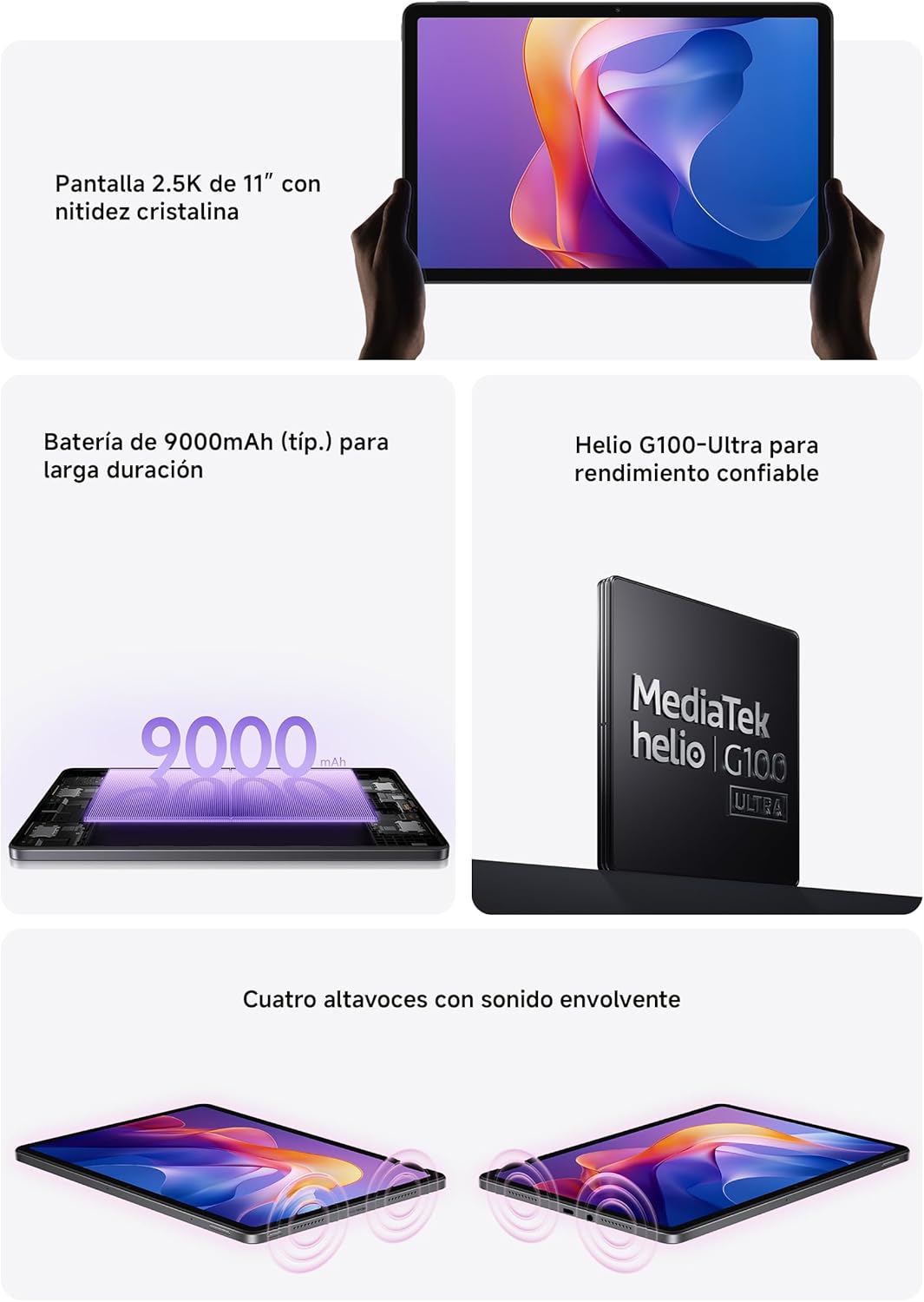 XIAOMI REDMI PAD 2 WIFI 4GB/128GB 11' - GRIS - 6