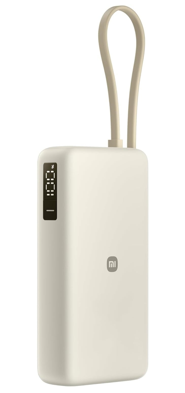 POWER BANK XIAOMI 67W  20000MHA (CABLE INTEGRADO) BEIGE - 1