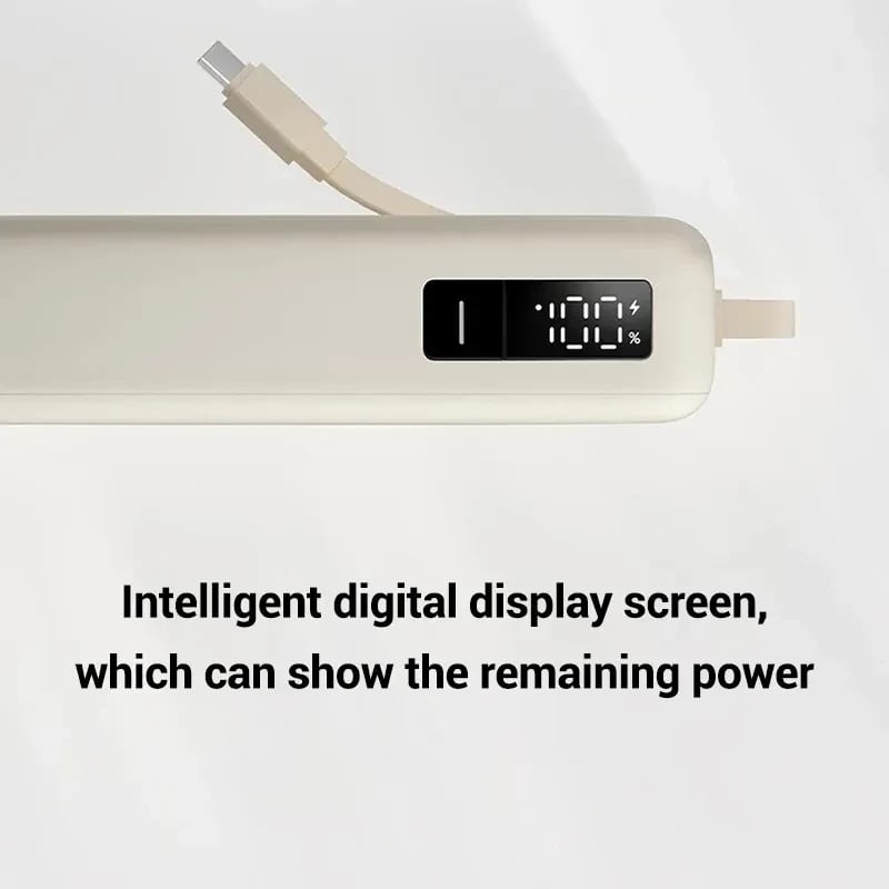 POWER BANK XIAOMI 67W  20000MHA (CABLE INTEGRADO) BEIGE - 4
