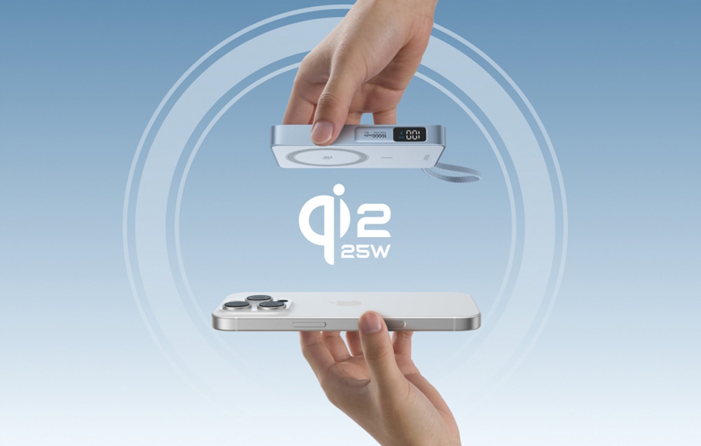 POWER BANK UGREEN 10000MHA CARGA INALÁMBRICA CERTIFICADA QI2 DE 25 W - - 7