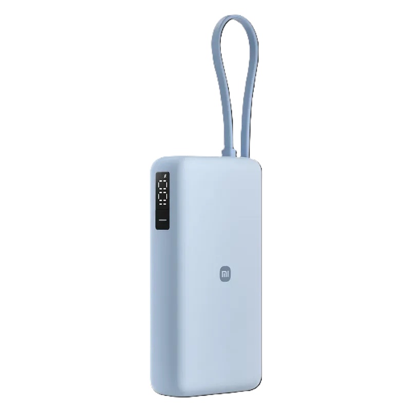 POWER BANK XIAOMI 67W  20000MHA (CABLE INTEGRADO) AZUL HIELO - 1