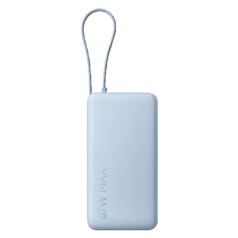 POWER BANK XIAOMI 67W  20000MHA (CABLE INTEGRADO) AZUL HIELO - 4