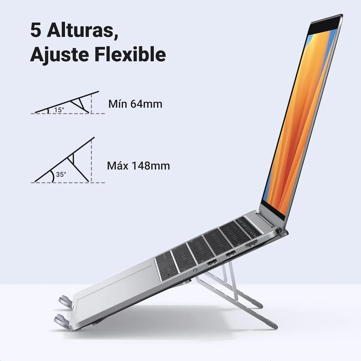 SOPORTE PARA LAPTOPS UGREEN DE ALUMINIO PLEGABLE - 5