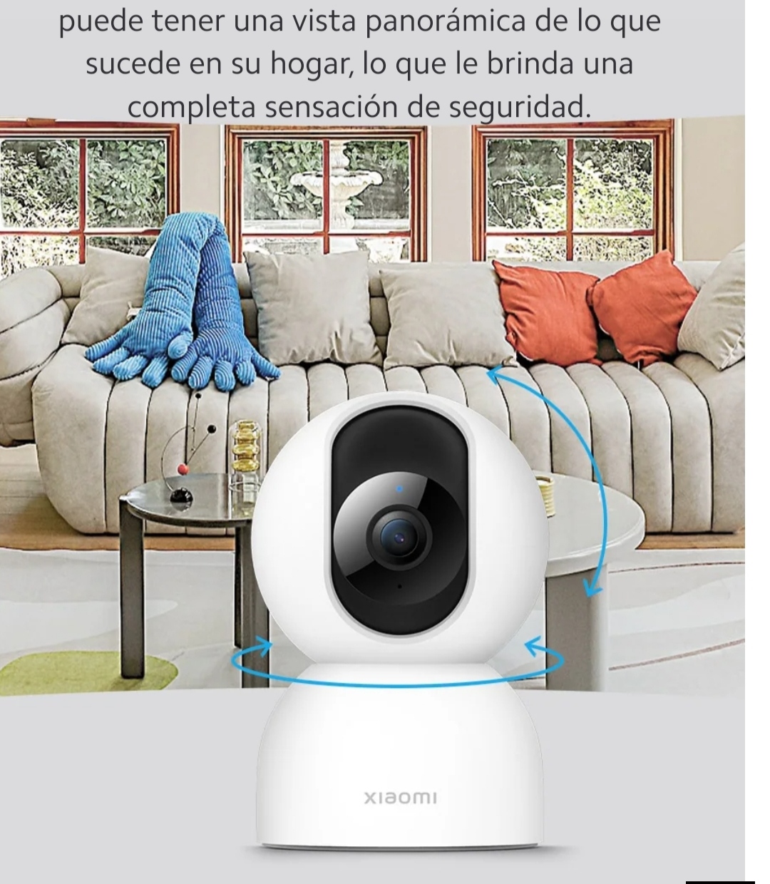 CÁMARA DE SEGURIDAD XIAOMI C400 360° 4MP DOBLE BANDA WIFI - 2