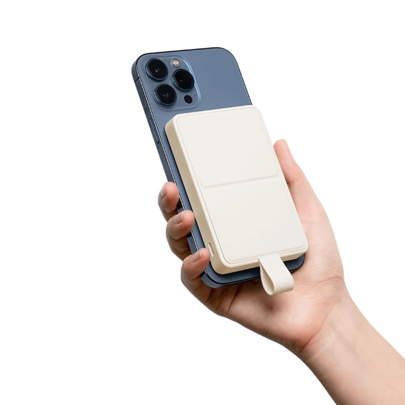 POWER BANK MAGNETICO XIAOMI 6000MAH CARGA INALÁMBRICA DE 15W - BLANCO - 2