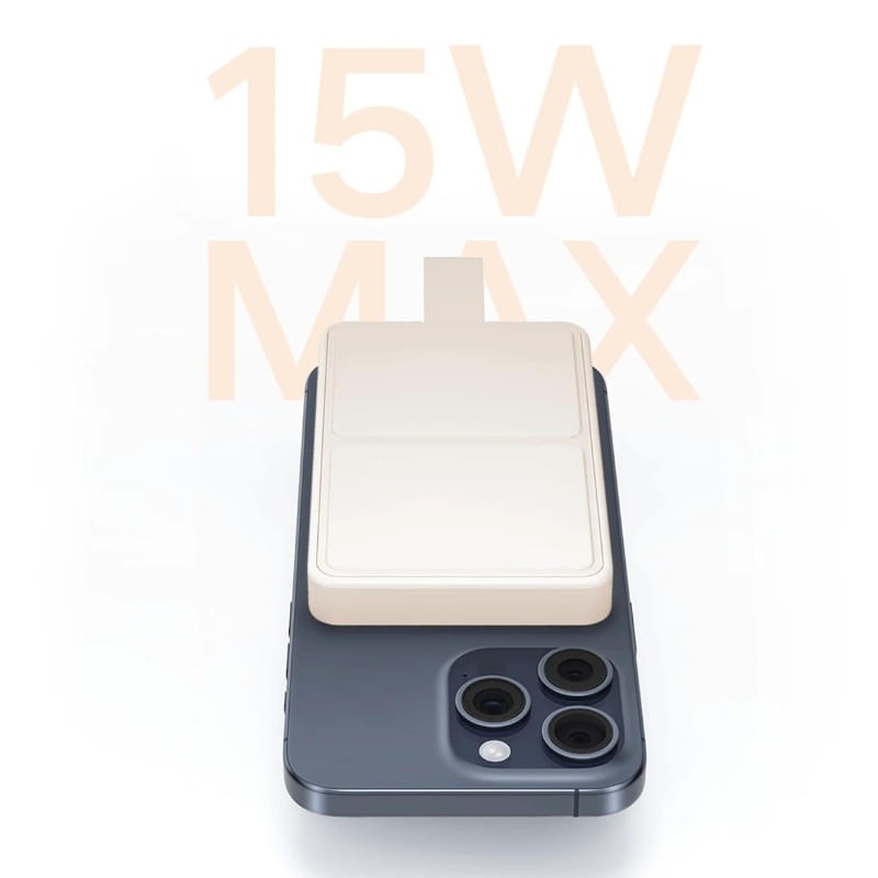 POWER BANK MAGNETICO XIAOMI 6000MAH CARGA INALÁMBRICA DE 15W - BLANCO - 6