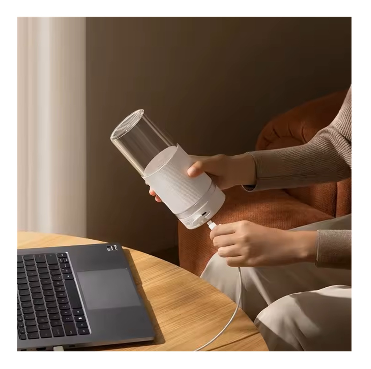 XIAOMI MINI LICUADORA PORTATIL V2 RECARGABLE TIPO C - 4