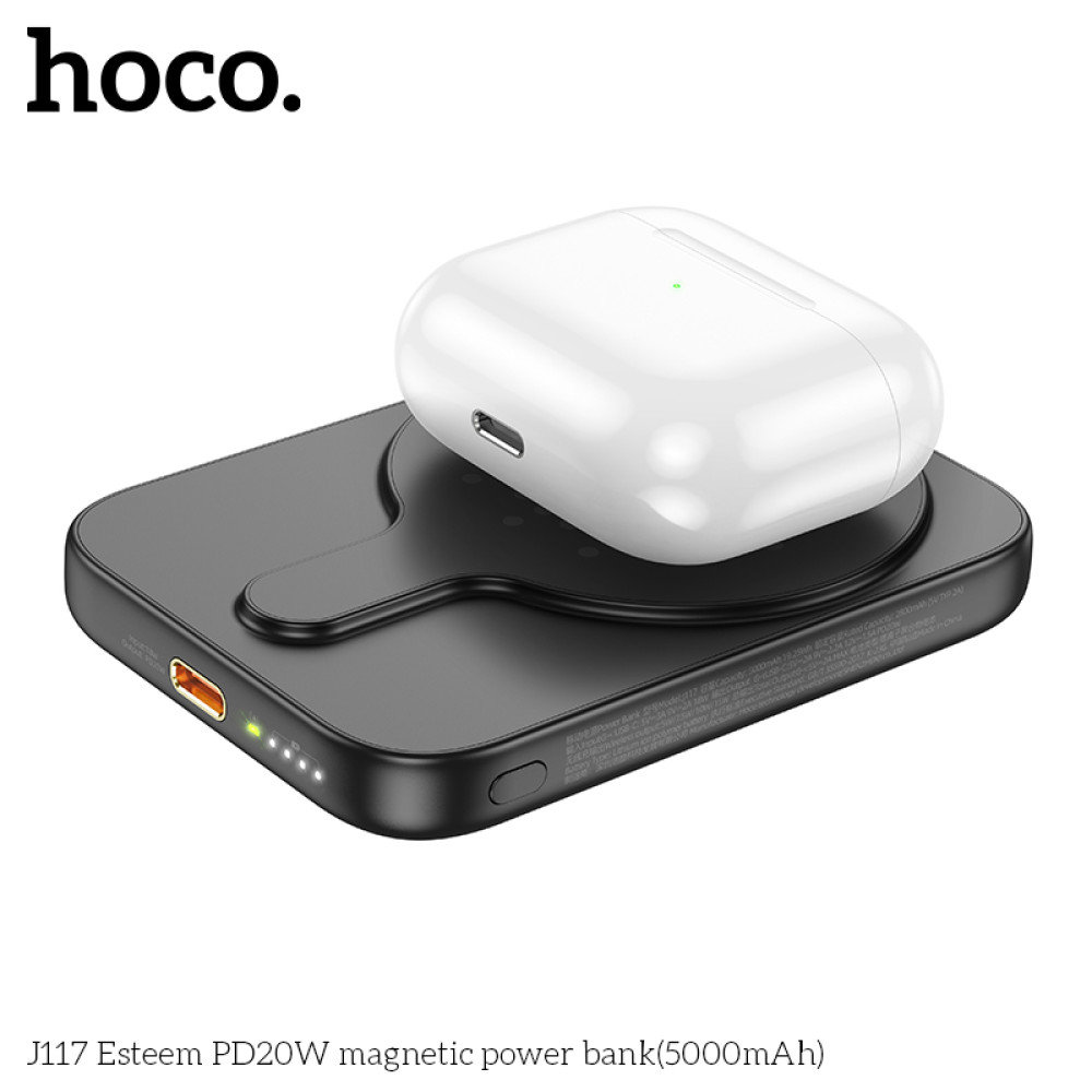 POWER BANK INALAMBRICO MAGSAFE HOCO 5000MHA PD20W - 2