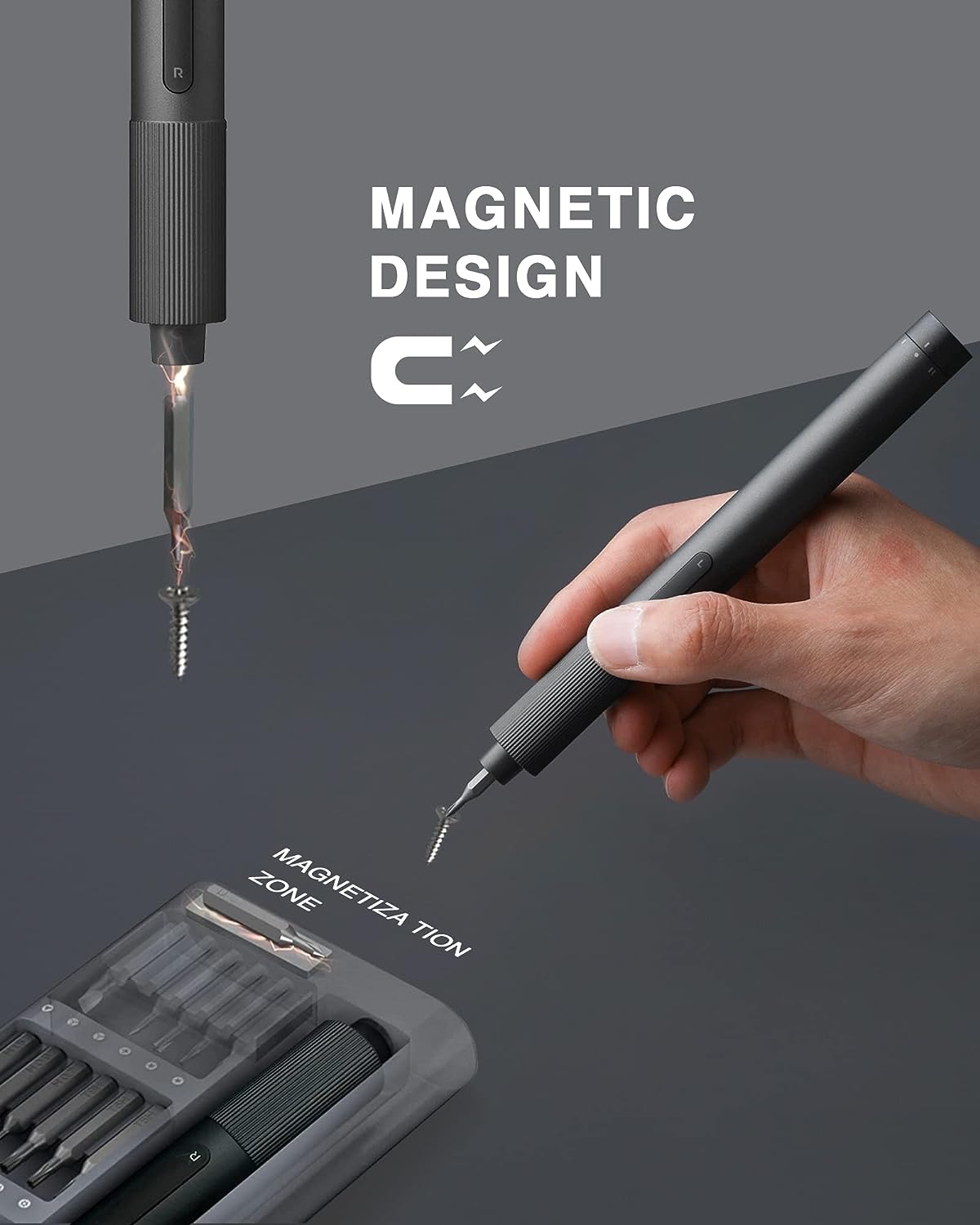 DESTORNILLADOR XIAOMI ELÉCTRICO 24 EN 1, ESTUCHE MAGNETICO CASE ALUMI. - 2