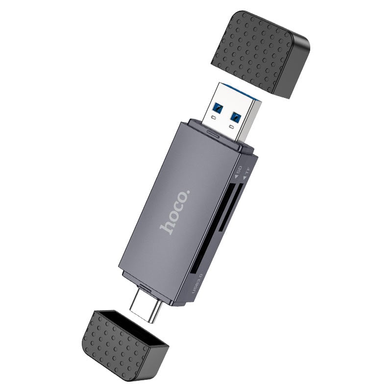 LECTOR DE MEMORIA MICRO SD 2 EN 1 HOCO UP 2TB USB 3.0 - 1