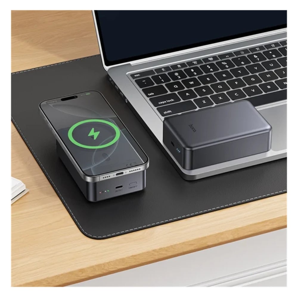 POWER BANK HOCO 20000 MHA CARGA INALAMBRICA PD20W J160B - GREY - 6