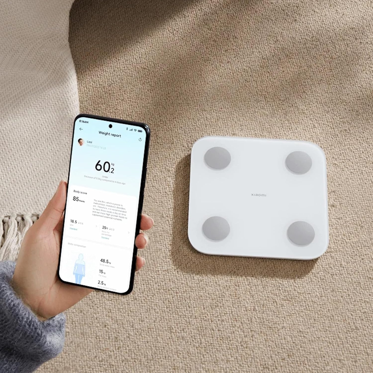 BALANZA CORPORAL XIAOMI INTELIGENTE S400 NUEVA VERSION 2025 - 4